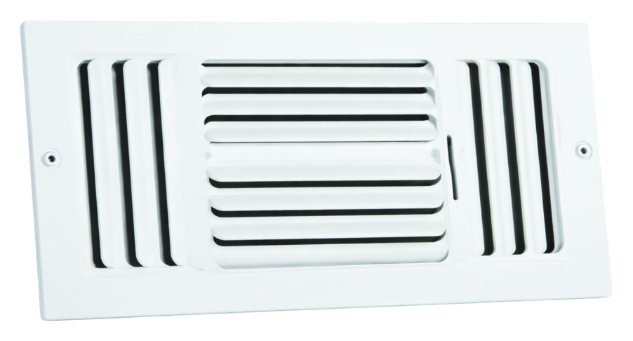 Four-Way Curved-Blade Sidewall / Ceiling Register
