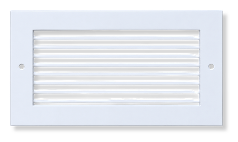 Single-Deflection Horizontal-Bar Grille