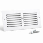 Curved Blade Sidewall / Ceiling Register - 1 Way Air Deflection